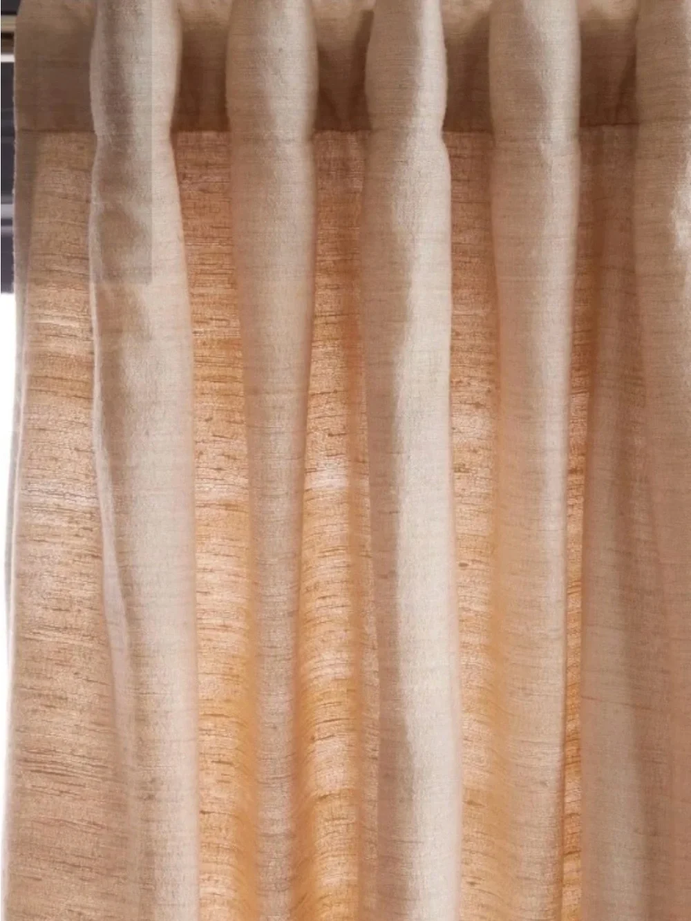 NIP Quince Raw Silk 1 light filtering panel 48x84 - Sand Gorgeous !